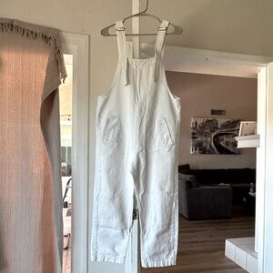 Style Rack White Women's Denim Overalls